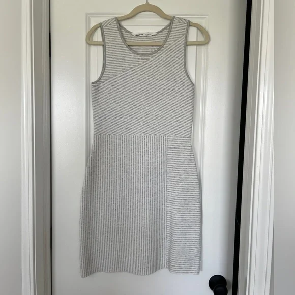 Athleta white and Gray Sweater Dress - Picture 1 of 8